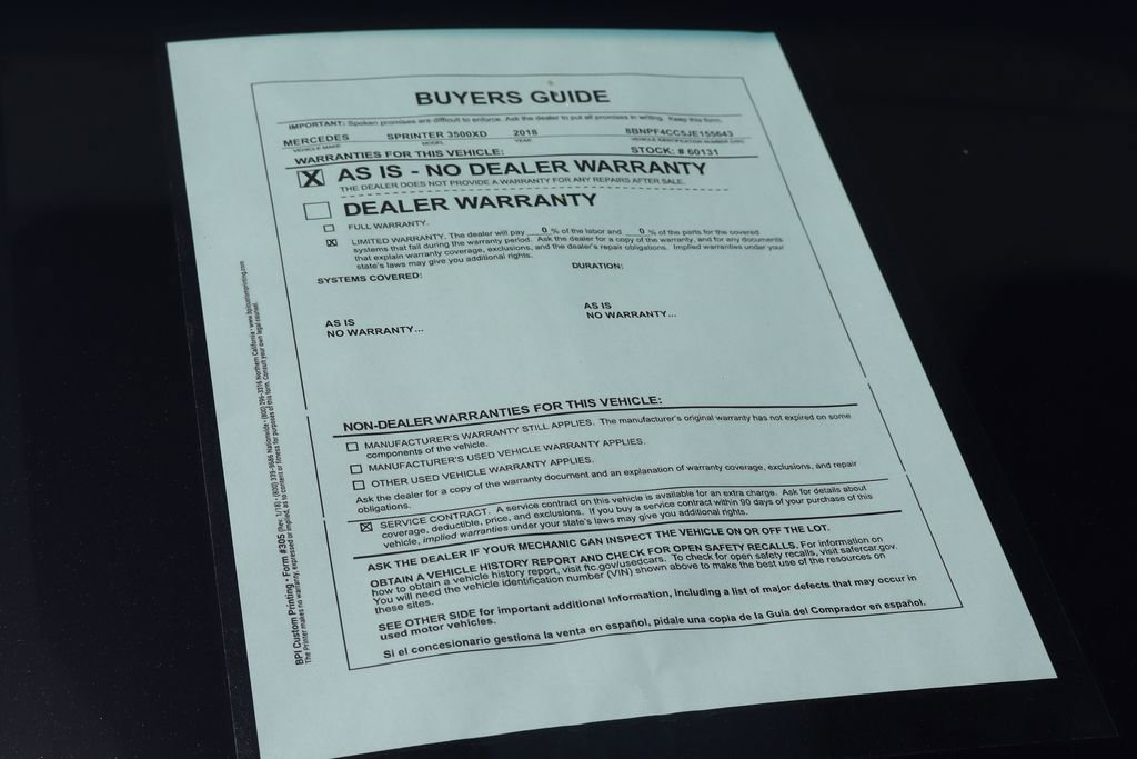 Used 2018 Mercedes-Benz Sprinter 3500 image 49