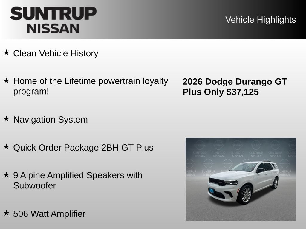 Used 2026 Dodge Durango GT AWD/4WD image 8