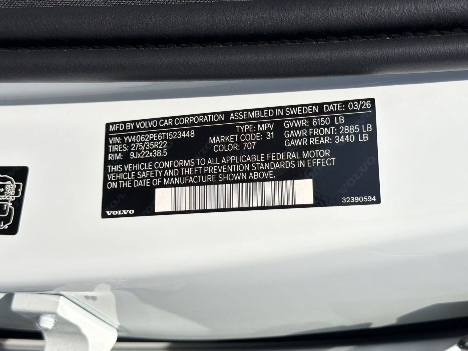 New 2026 Volvo XC90 B6 Plus w/ Protection Package AWD/4WD image 19
