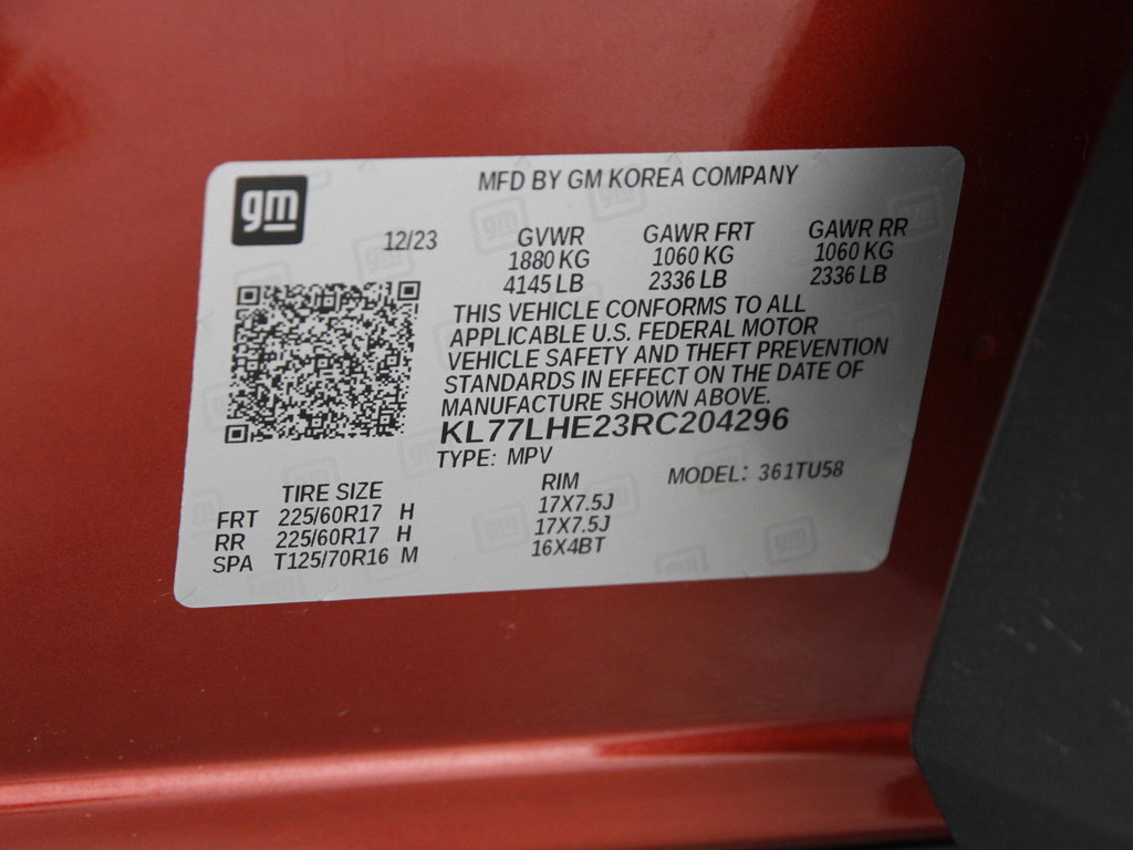 Certified 2024 Chevrolet Trax LT w/ Sunroof Package image 21