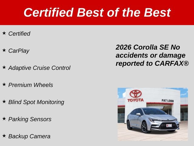 Certified 2026 Toyota Corolla SE FWD image 35
