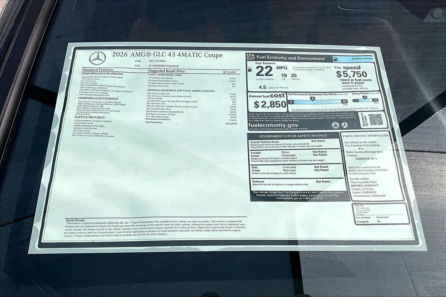 New 2026 Mercedes-Benz GLC 43 AMG 4MATIC Coupe image 22