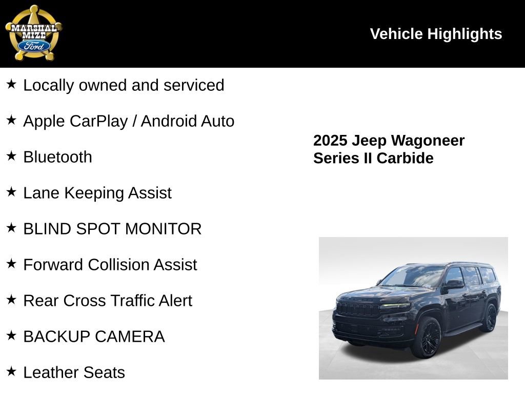 Used 2025 Jeep Wagoneer Series II w/ Convenience Group I image 2