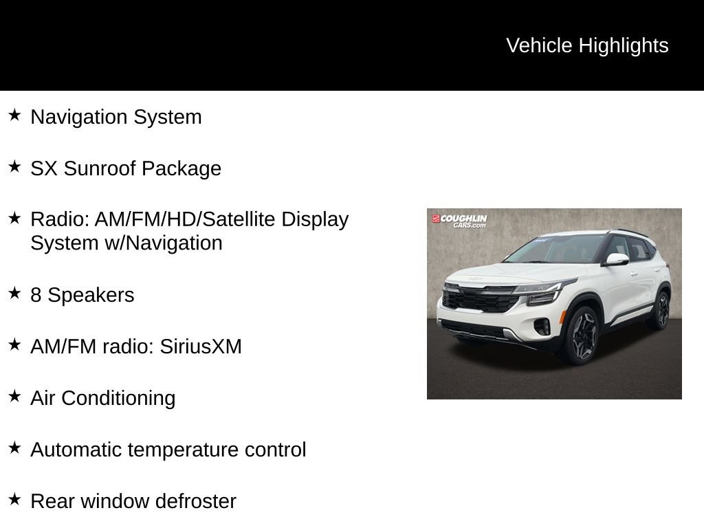 Used 2025 Kia Seltos SX w/ SX Sunroof Package AWD/4WD image 2