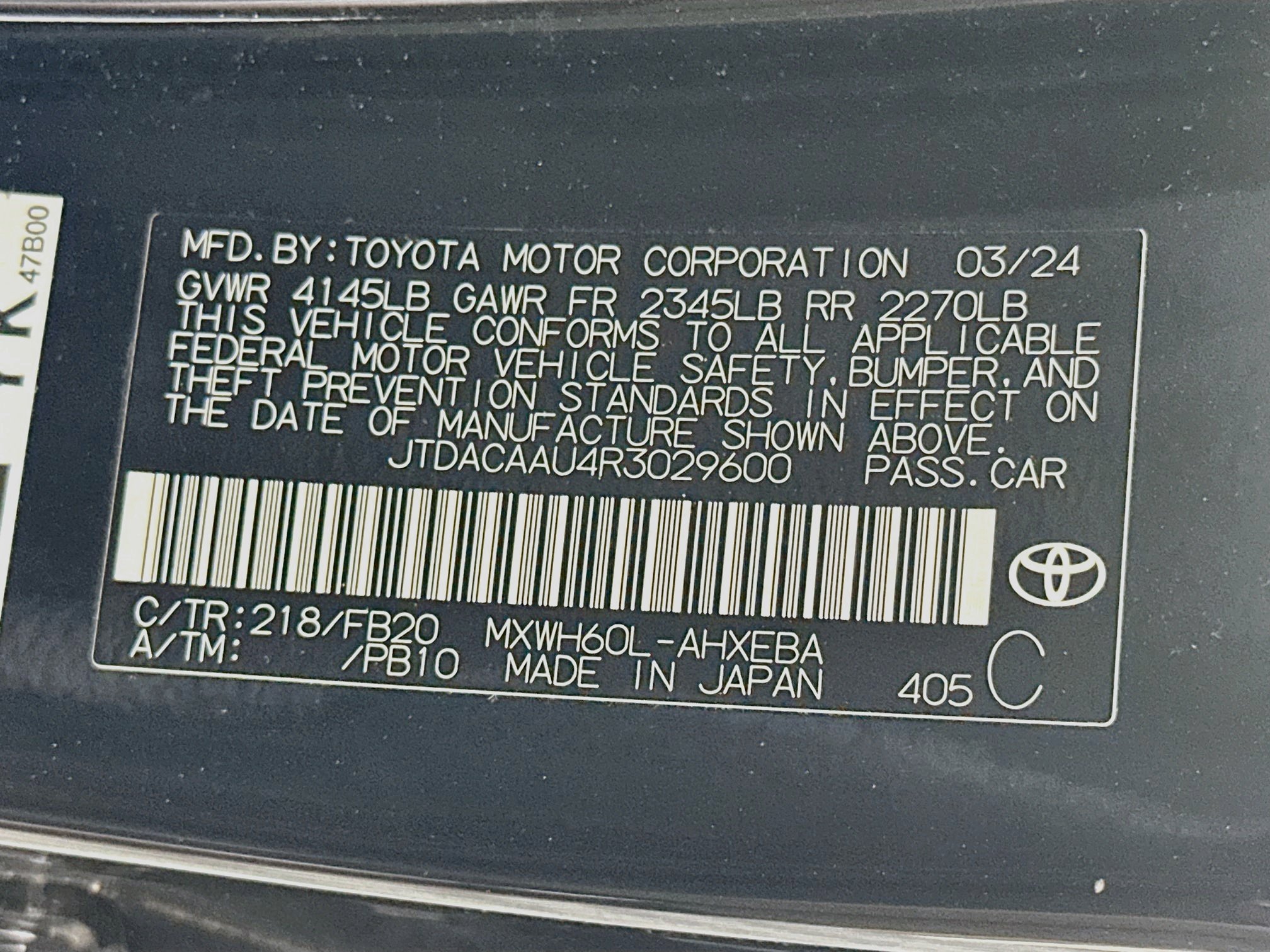 Used 2024 Toyota Prius LE FWD image 12