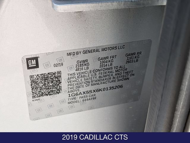 Used 2019 Cadillac CTS Luxury AWD/4WD image 26