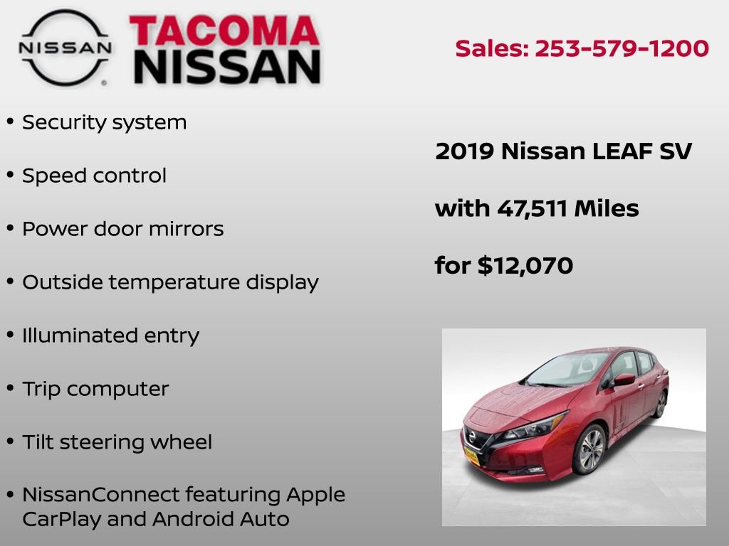 Used 2019 Nissan Leaf SV image 13