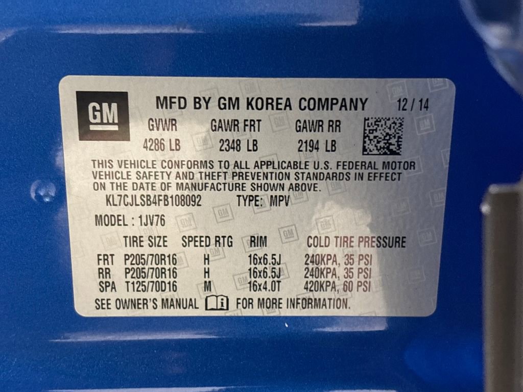 Used 2015 Chevrolet Trax LT w/ LT Plus Package image 30