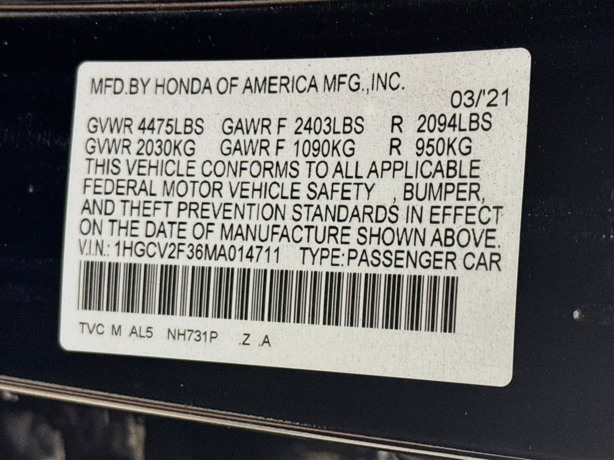 Used 2021 Honda Accord Sport image 40