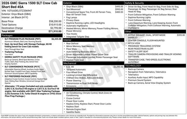 New 2026 GMC Sierra 1500 SLT w/ SLT Premium Plus Package AWD/4WD image 9