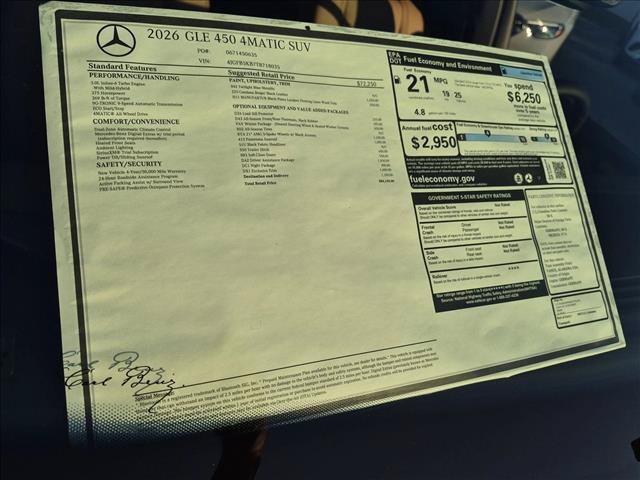 New 2026 Mercedes-Benz GLE 450 4MATIC image 16