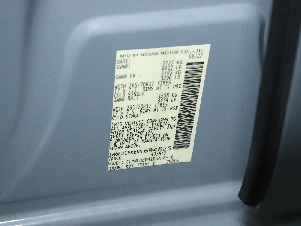 Certified 2022 Nissan Frontier PRO-4X w/ Pro-4X Premium Package image 21