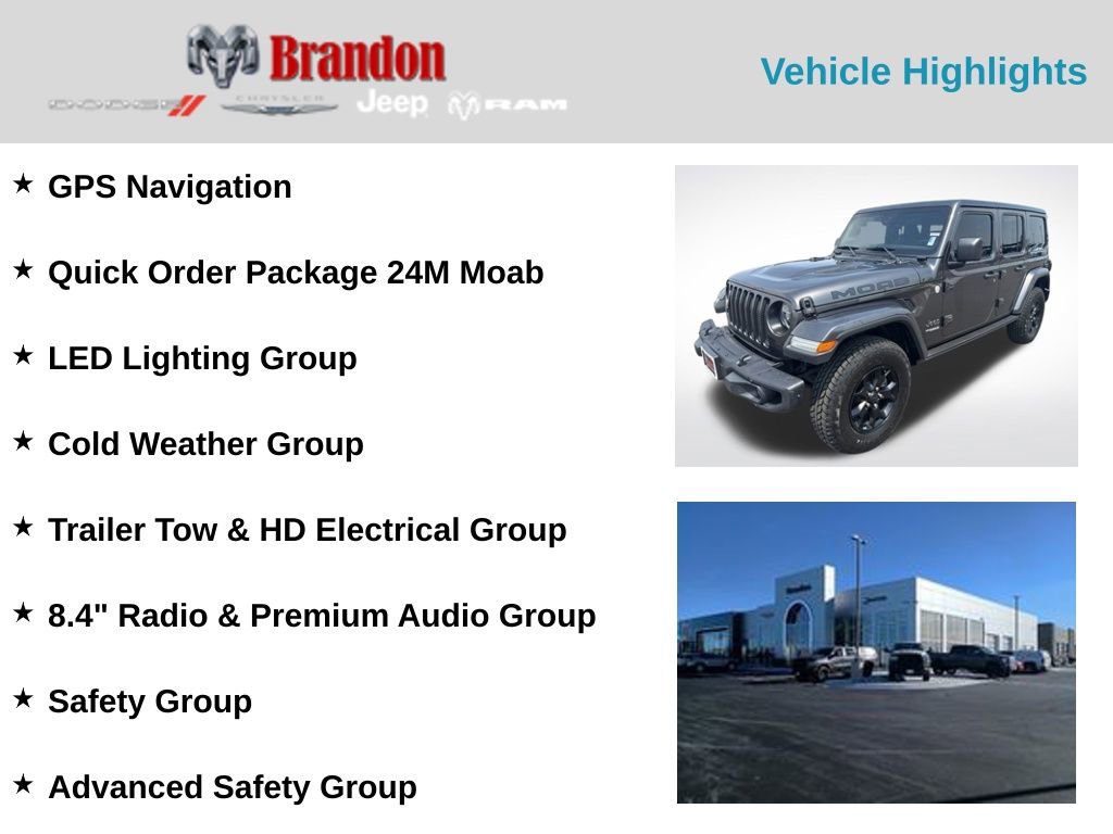 Used 2019 Jeep Wrangler Unlimited Sahara w/ Quick Order Package 24M Moab image 5