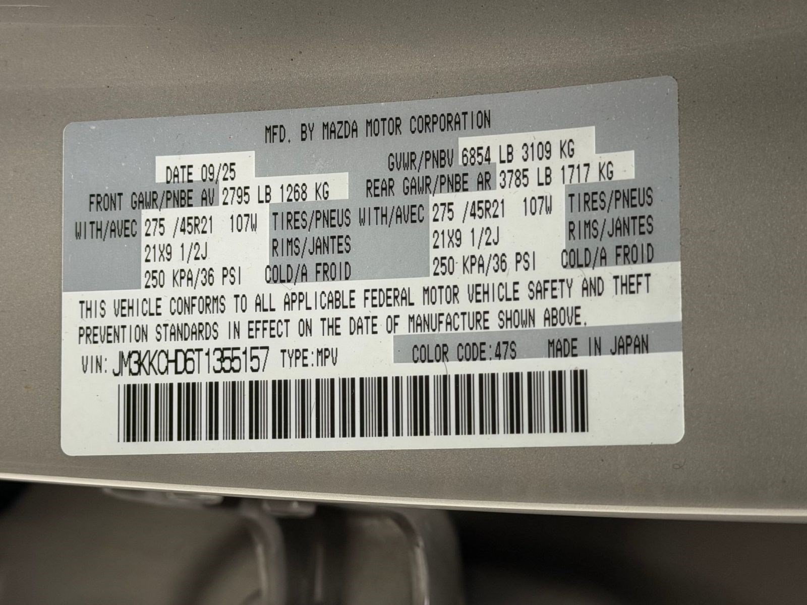 Used 2026 MAZDA CX-90 3.3 Turbo w/ Premium Sport Pkg AWD/4WD image 29
