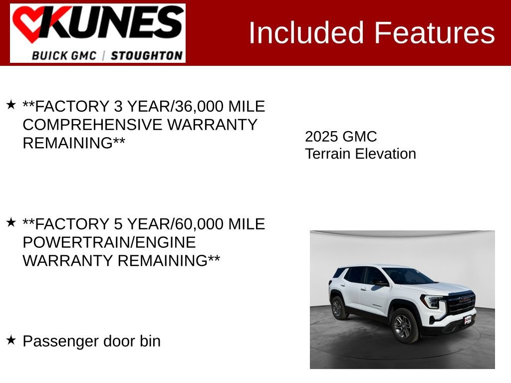Used 2025 GMC Terrain Elevation AWD/4WD image 3