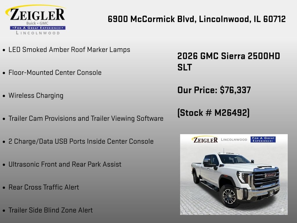 New 2026 GMC Sierra 2500 SLT w/ SLT Premium Package AWD/4WD image 30