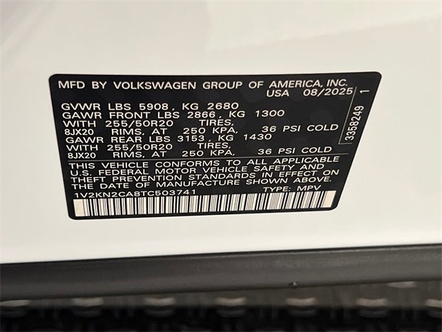 New 2026 Volkswagen Atlas SE image 22