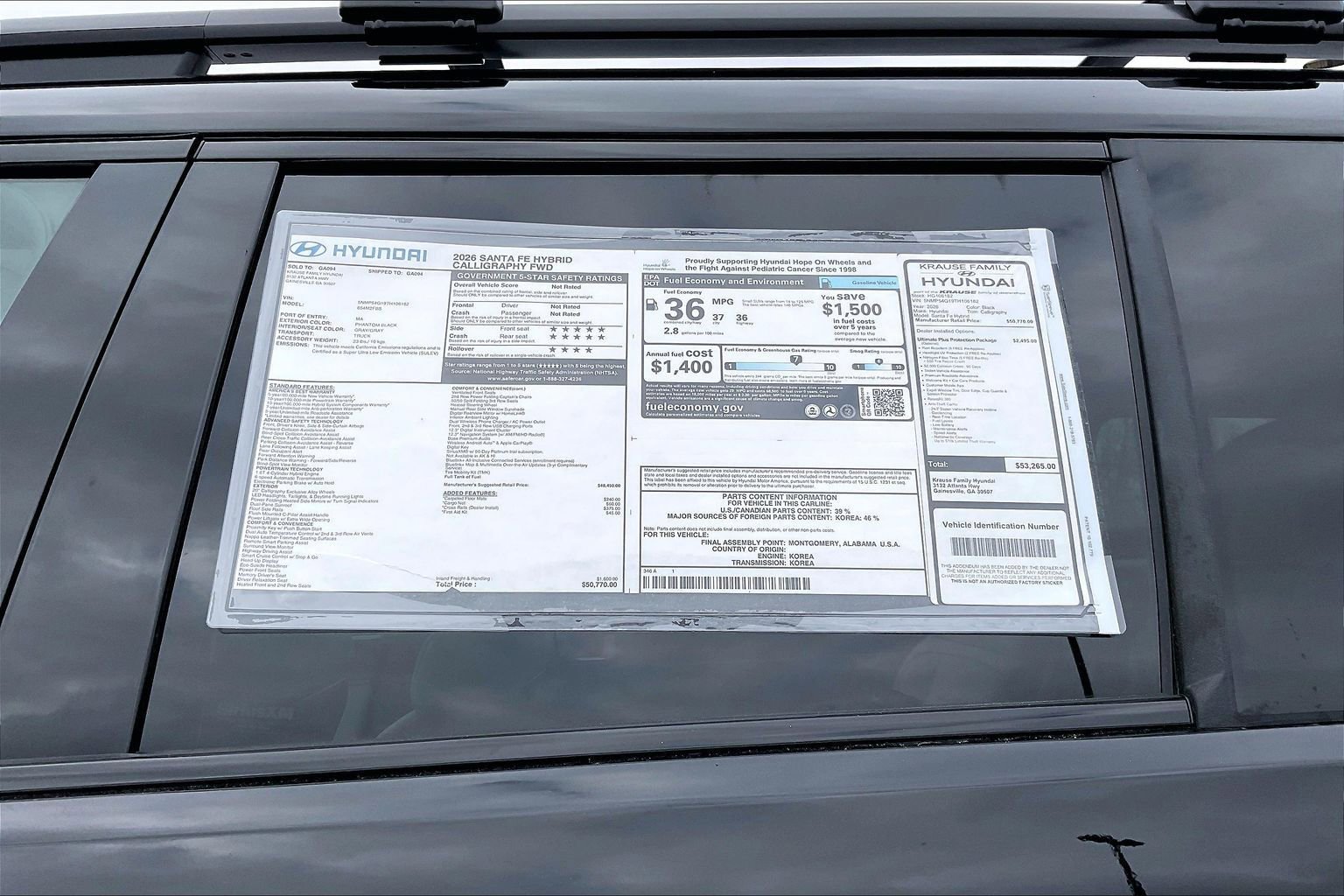 New 2026 Hyundai Santa Fe Calligraphy FWD image 14