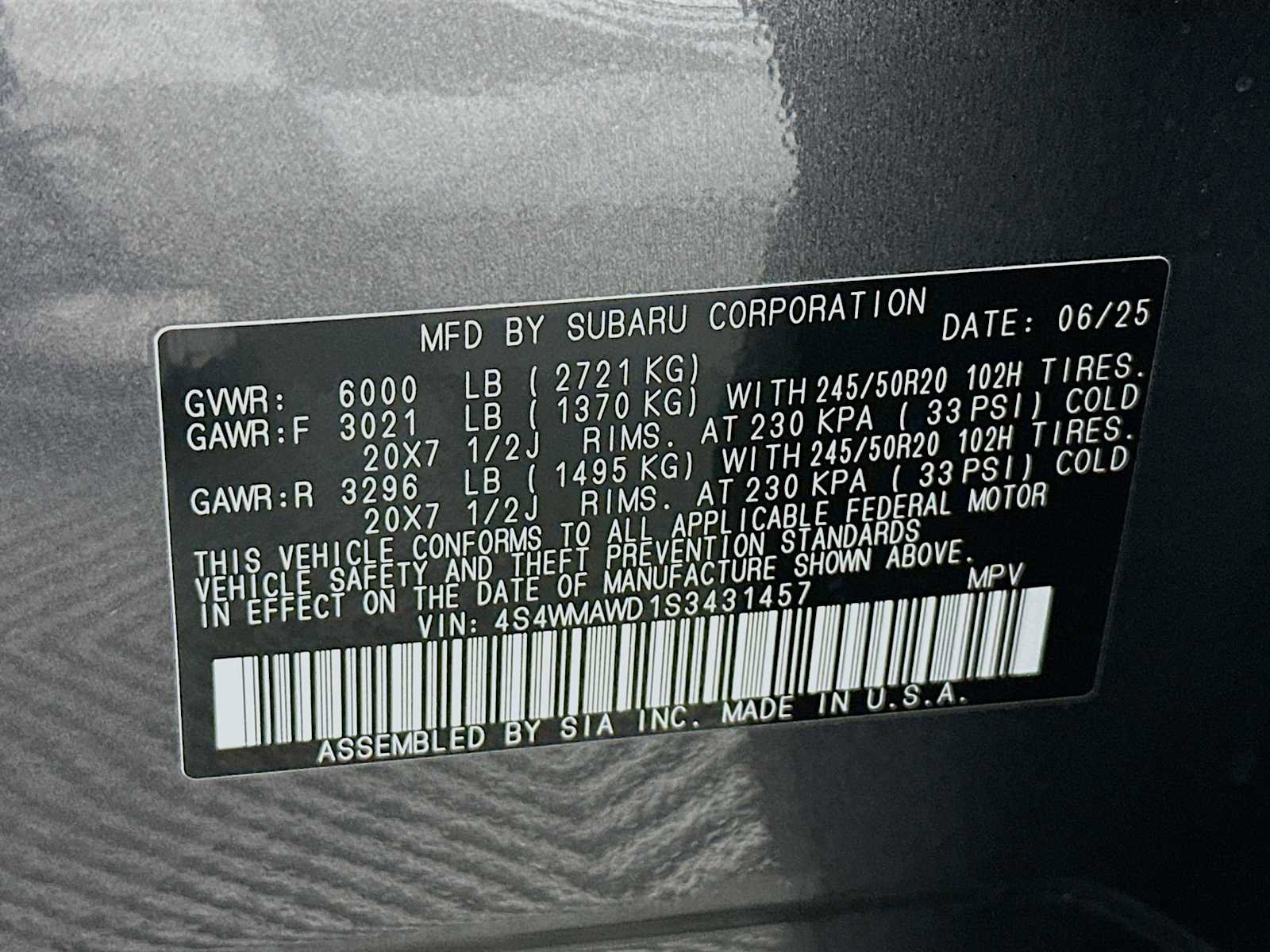 New 2025 Subaru Ascent Bronze Edition w/ Onyx Package image 32