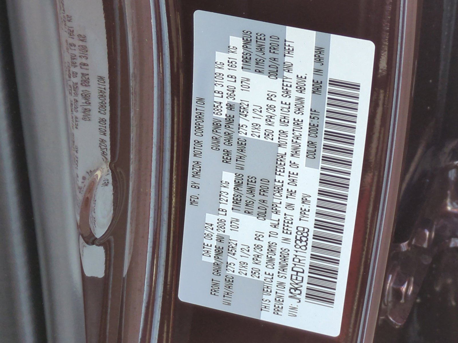 Used 2024 MAZDA CX-90 3.3 Turbo w/ Premium Plus Pkg image 25