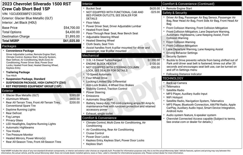 Used 2023 Chevrolet Silverado 1500 RST AWD/4WD image 62