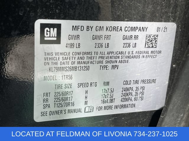 Certified 2021 Chevrolet TrailBlazer LS FWD image 30