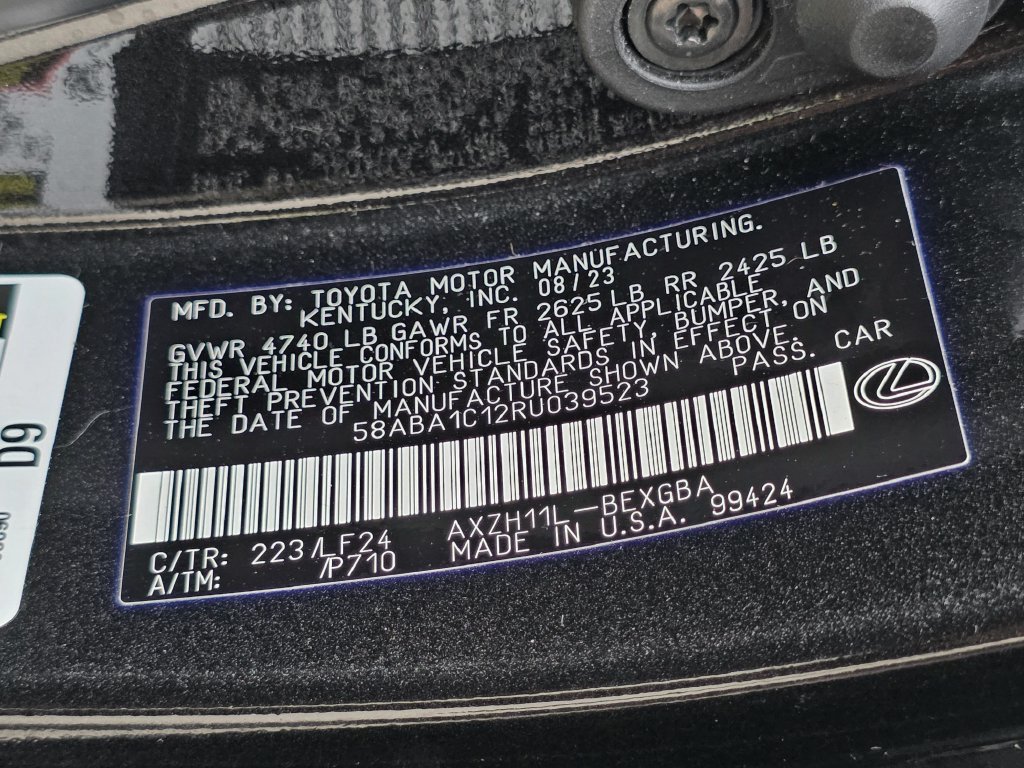 Certified 2024 Lexus ES 300h F Sport FWD image 13