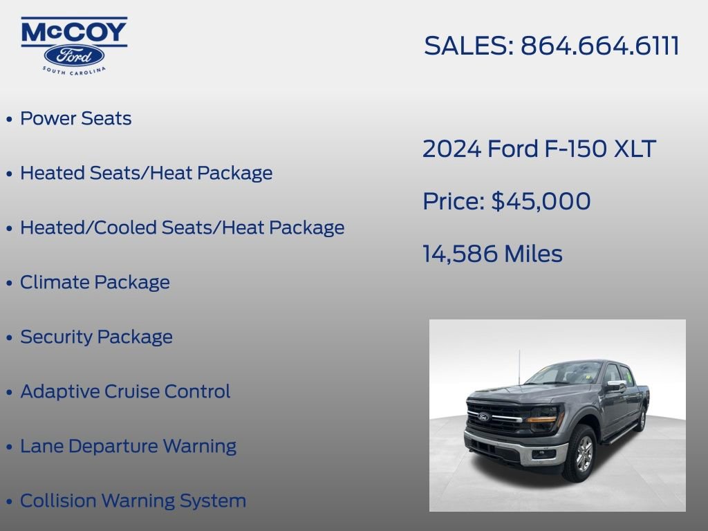 Used 2024 Ford F150 XLT w/ Equipment Group 302A MID image 22
