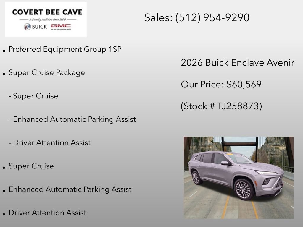 New 2026 Buick Enclave Avenir w/ Super Cruise Package AWD/4WD image 6