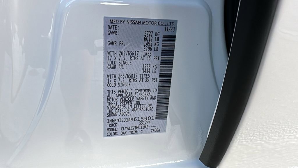 Used 2024 Nissan Frontier SV w/ SV Convenience Package image 33