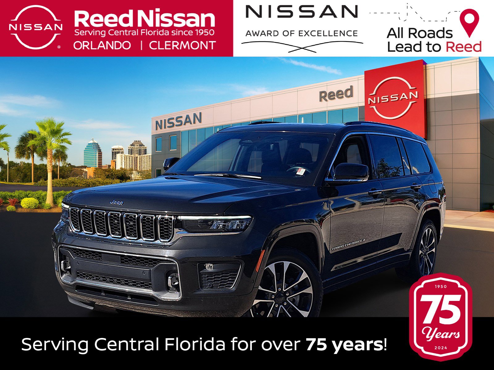 Used 2021 Jeep Grand Cherokee L Overland w/ Luxury Tech Group IV image 1
