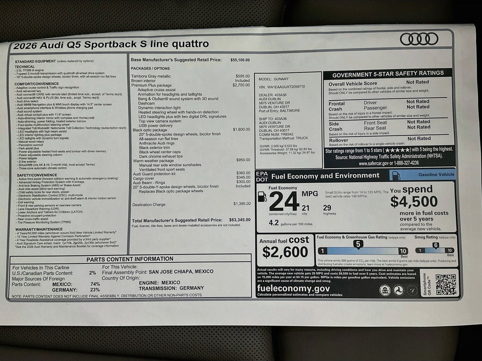 New 2026 Audi Q5 Premium Plus AWD/4WD image 47