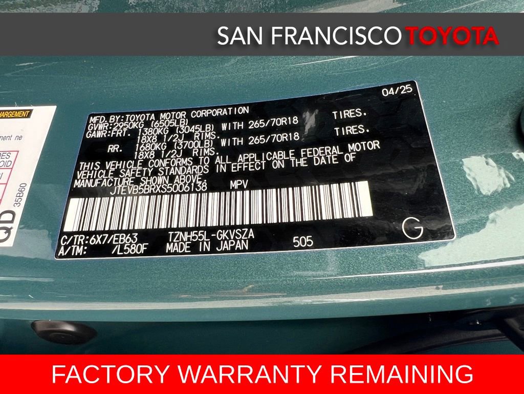 Certified 2025 Toyota 4Runner Trailhunter AWD/4WD image 54