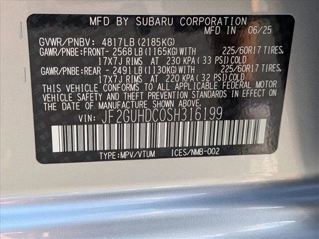 Certified 2025 Subaru Crosstrek 2.0i Premium AWD/4WD image 25