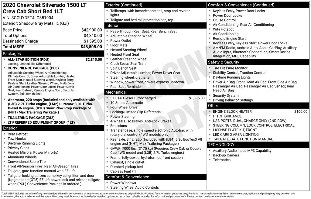 Used 2020 Chevrolet Silverado 1500 LT w/ All-Star Edition image 8