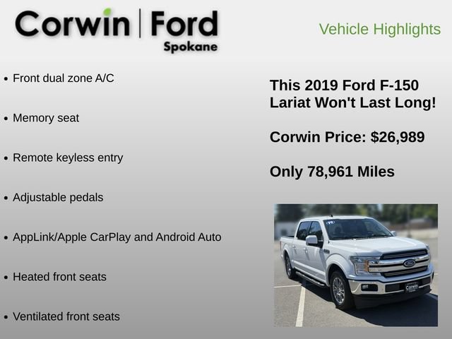 Used 2019 Ford F150 Lariat RWD image 6
