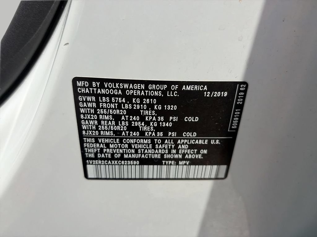 Used 2019 Volkswagen Atlas SEL FWD image 28