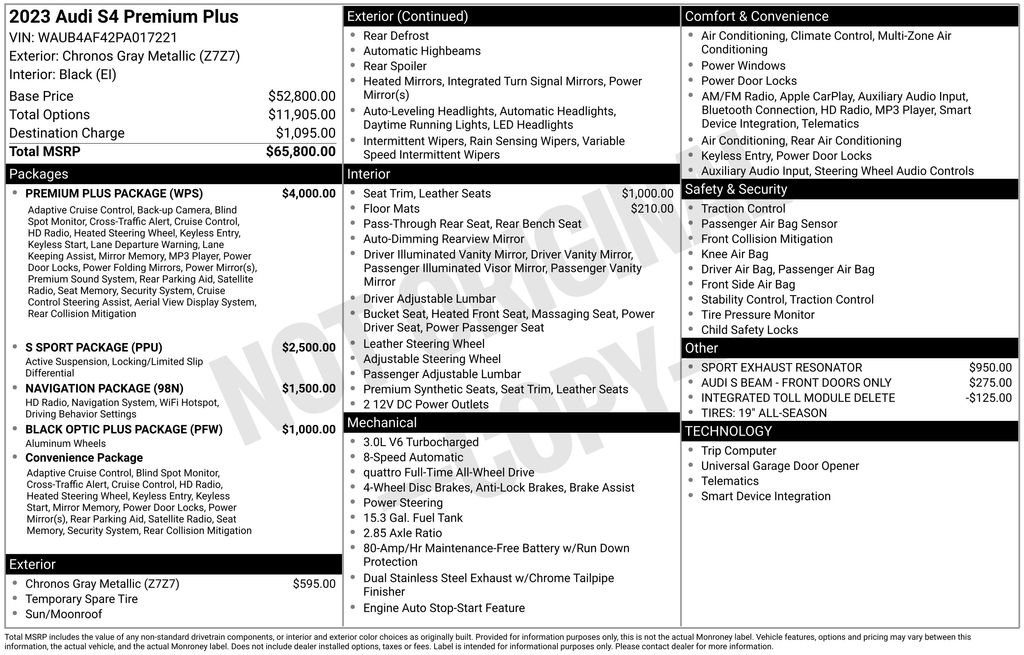 Used 2023 Audi S4 Premium Plus w/ Premium Plus Package image 34