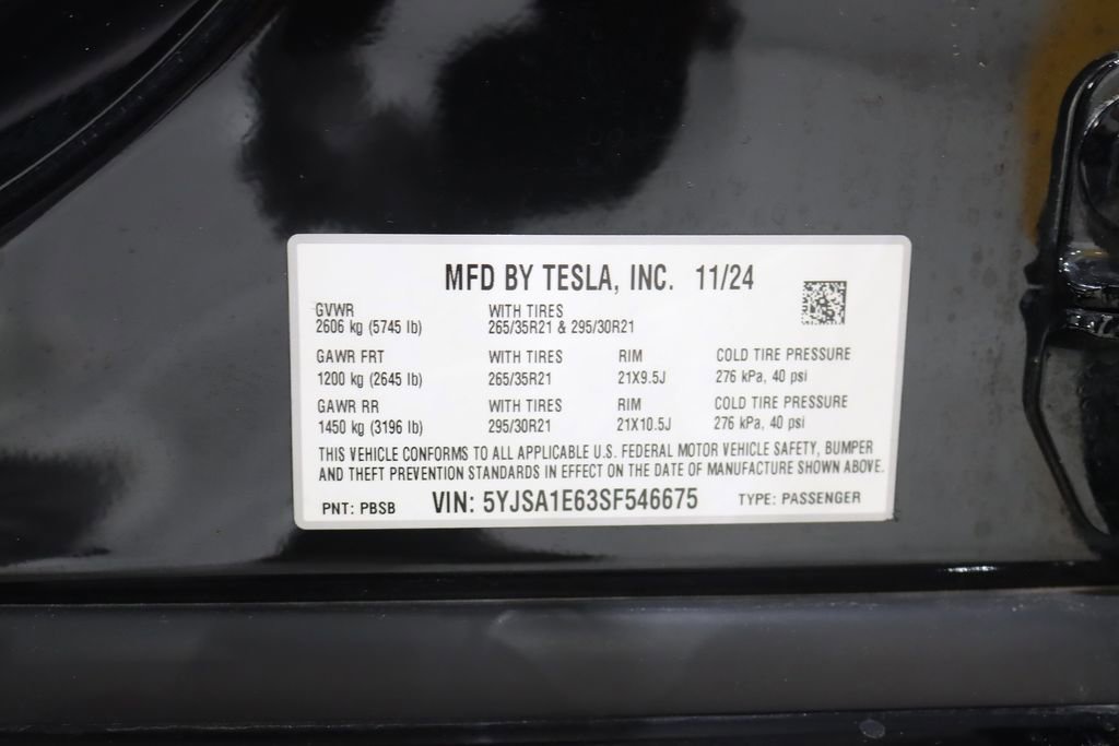Used 2025 Tesla Model S Plaid AWD/4WD image 41