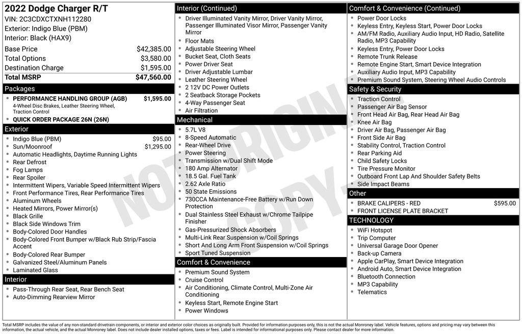 Used 2022 Dodge Charger R/T w/ Performance Handling Group image 6