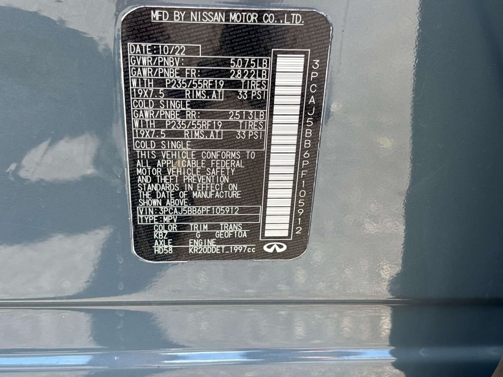 Certified 2023 INFINITI QX50 Luxe AWD/4WD image 32