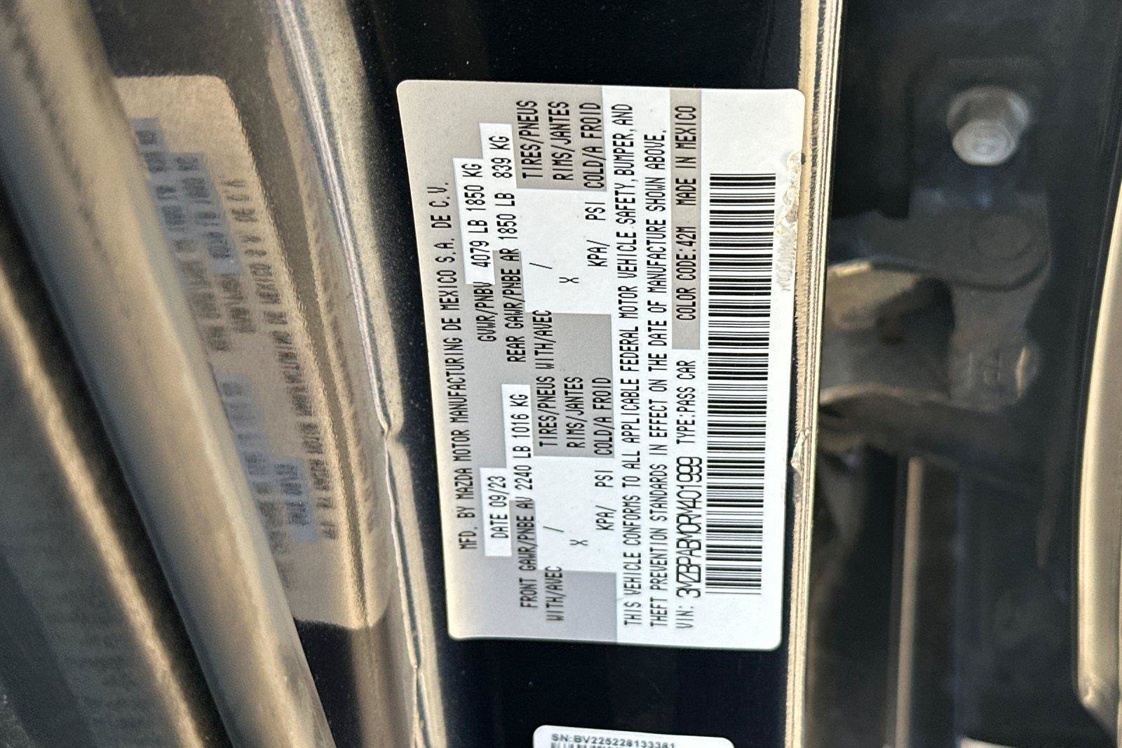 Certified 2024 MAZDA MAZDA3 s FWD image 27