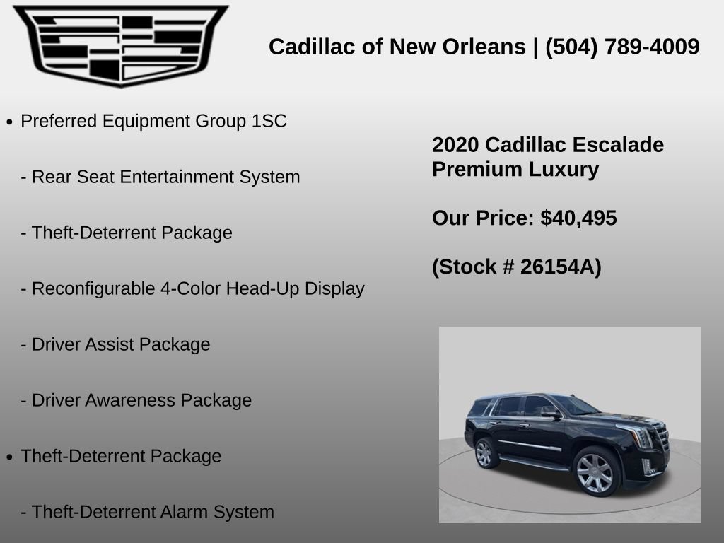 Used 2020 Cadillac Escalade Premium Luxury RWD image 8