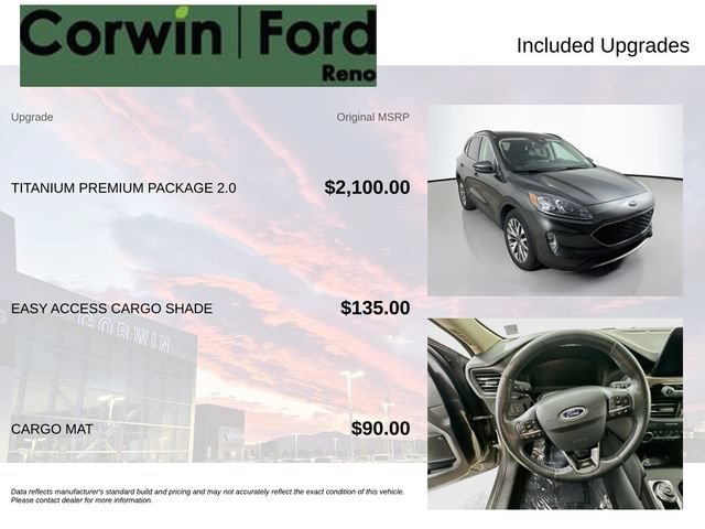 Used 2020 Ford Escape Titanium w/ Titanium Premium Package 2.0 AWD/4WD image 3