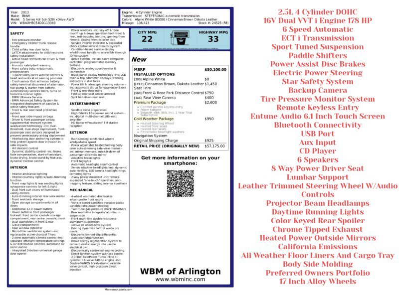 Used 2013 BMW 528i xDrive Sedan image 2