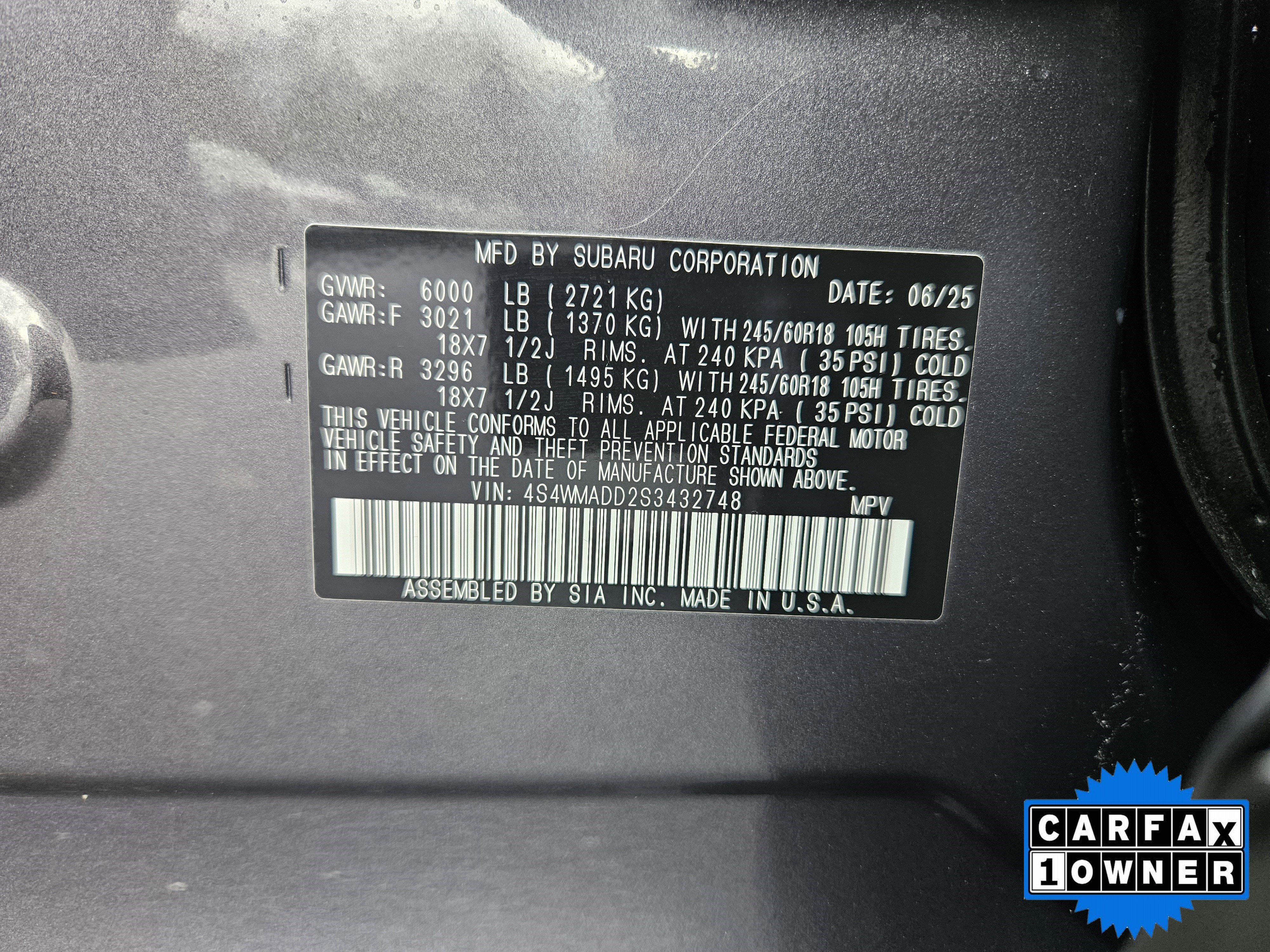 Certified 2025 Subaru Ascent Premium image 49