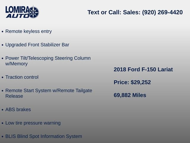 Used 2018 Ford F150 Lariat w/ Equipment Group 502A Luxury AWD/4WD image 11