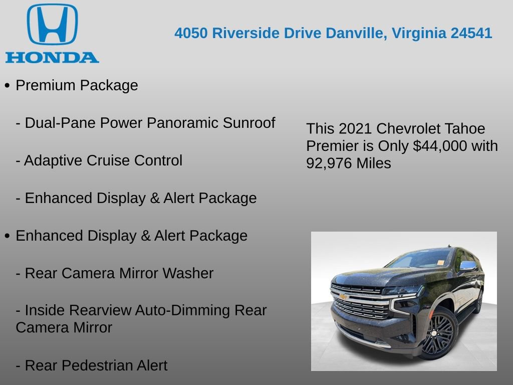 Used 2021 Chevrolet Tahoe Premier w/ Premium Package AWD/4WD image 25