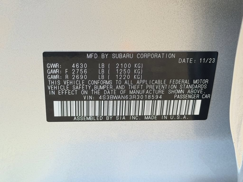 Used 2024 Subaru Legacy Limited AWD/4WD image 30