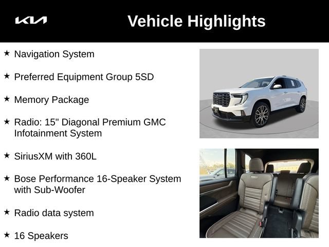 Used 2026 GMC Acadia Denali w/ Super Cruise Package AWD/4WD image 5
